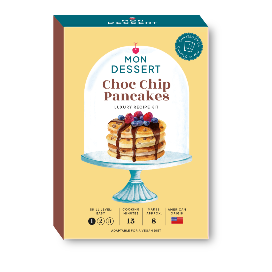 14th Dec Dated Chocolate Chip Pancake Kit Retail Box - Mon Dessert