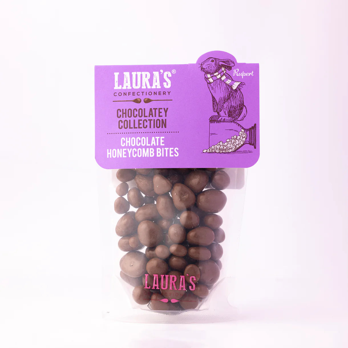 Short Dated - Laura's Chocolate Honeycomb Bites Pouch - 130g