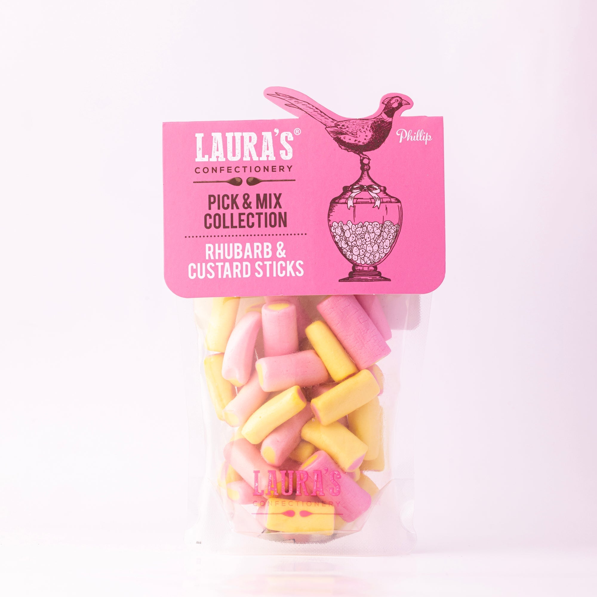 Laura's Rhubarb & Custard Sticks Pouch - 130g