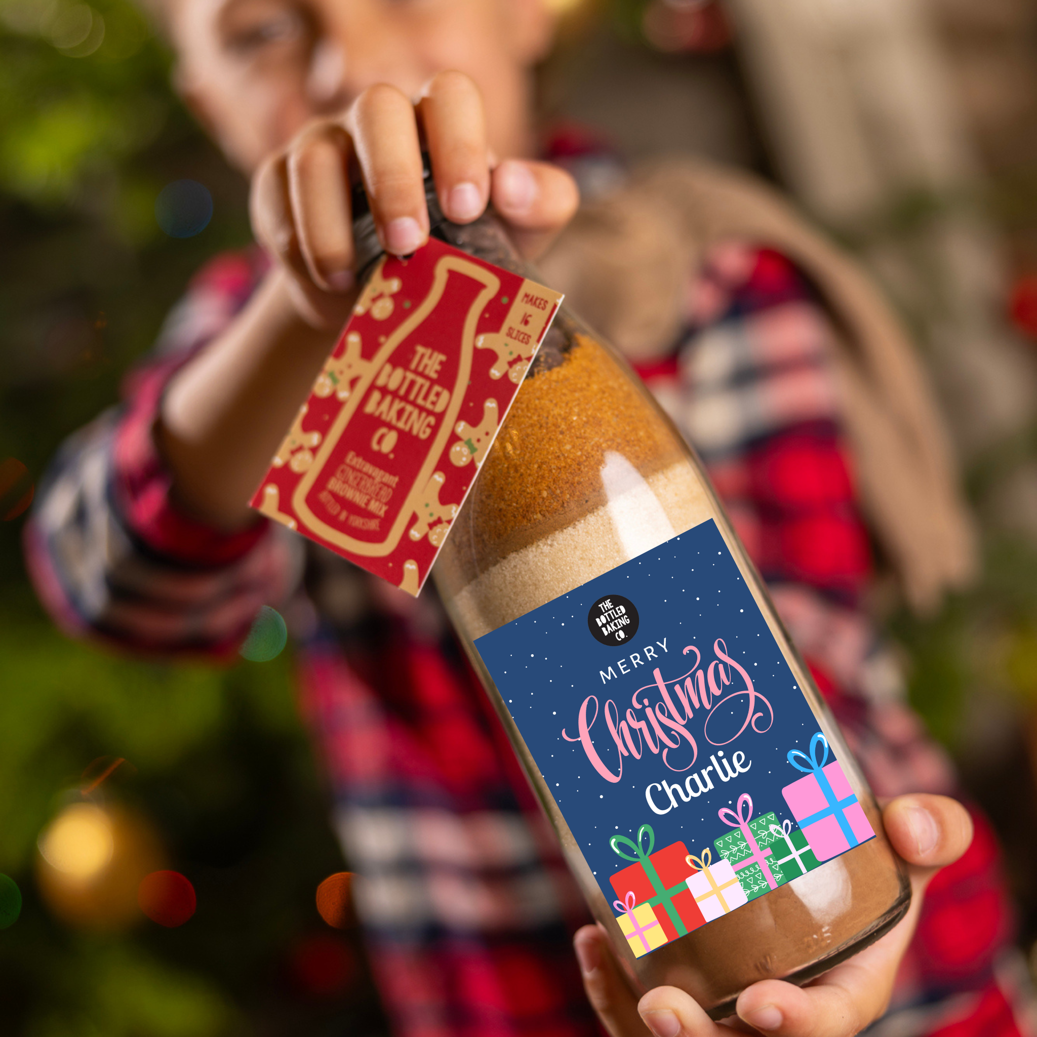 Personalised Gingerbread Brownie Mix