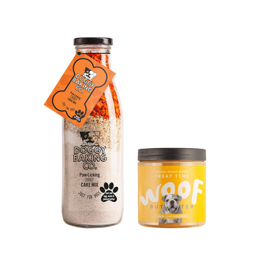 Paw-licking Carrot Cake & Nuts For Pets Butter Bundle - Baking Mix - Bottled Baking Co