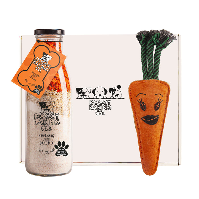 Carrot Cake Mix & Candice the Carrot Eco Toy Gift box - Baking Mix - Bottled Baking Co