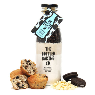 Marvellous Cookies & Creme Muffin Mix in a Bottle 750ml - Cake Mix - Bottled Baking Co