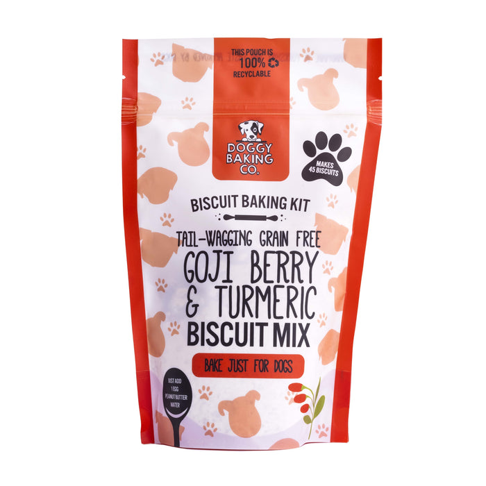 Goji Berry & Turmeric Grain Free Dog Treat Baking Mix in a Pouch - Bottled Baking Co