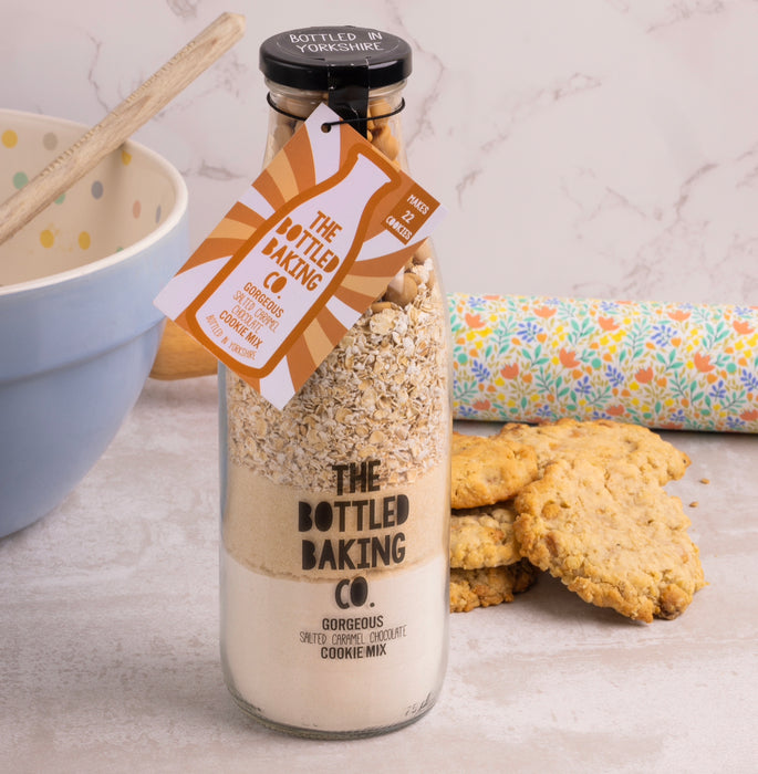 Gorgeous Salted Caramel Cookie Mix in a Bottle 750ml - Cookie Mix - Bottled Baking Co